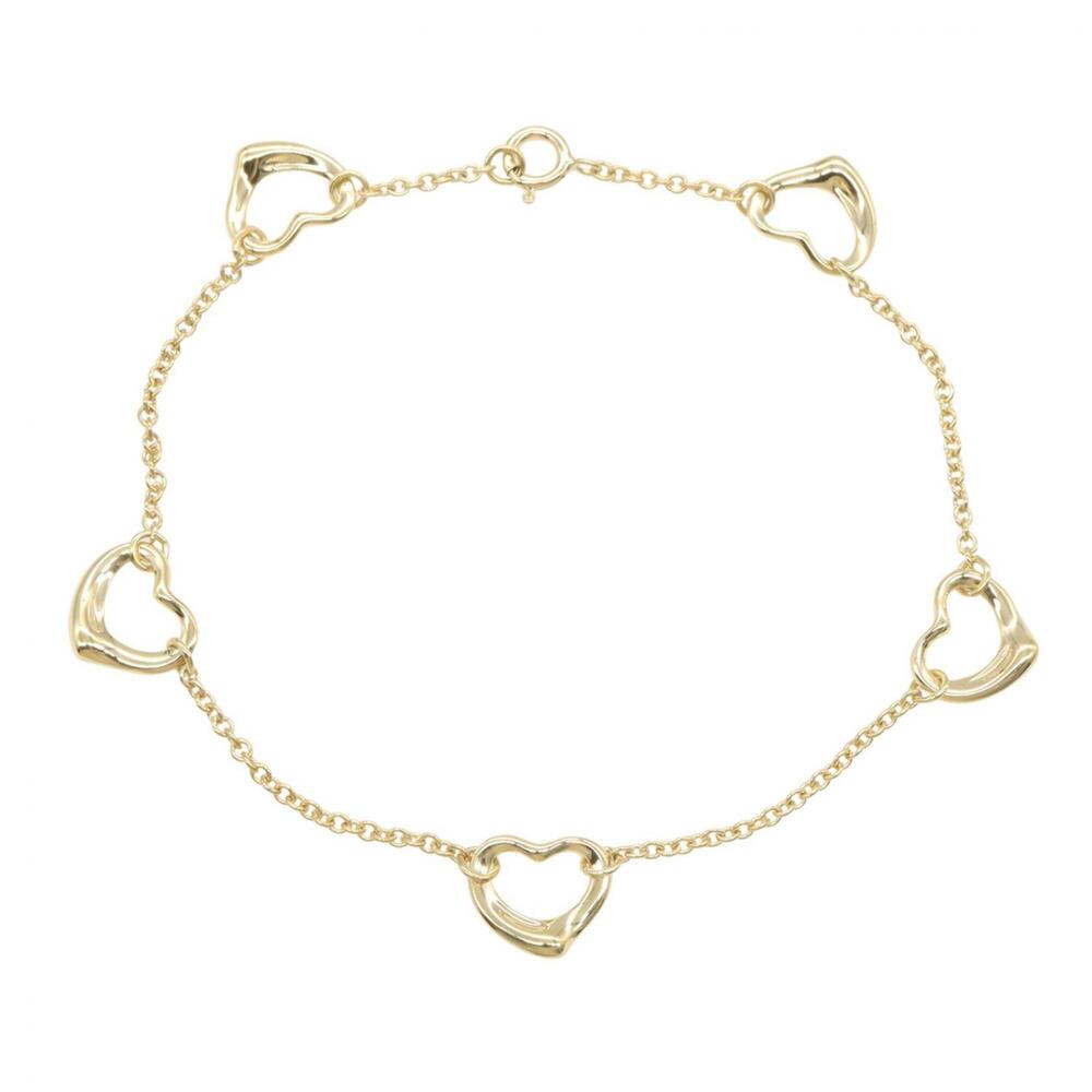 TIFFANY Authentic 18k Gold Heart Charm Bracelet